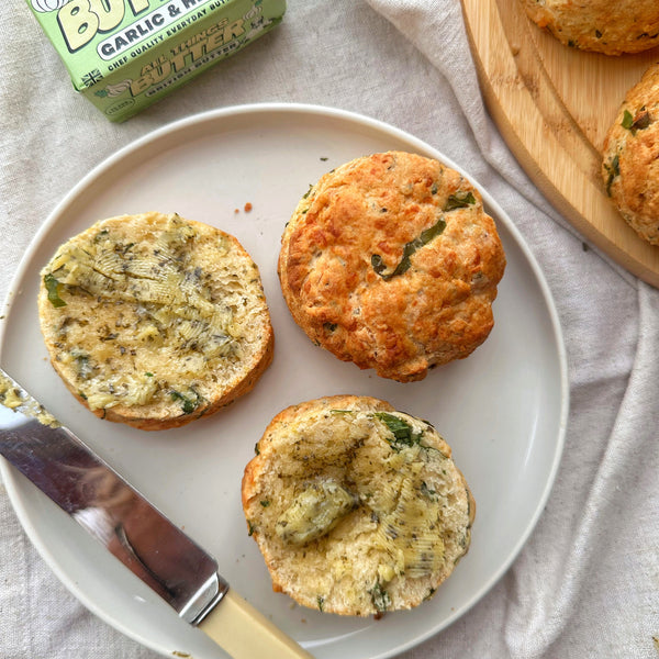 Wild Garlic and Herb Cheese Scones