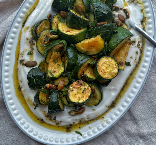 Charred Courgettes