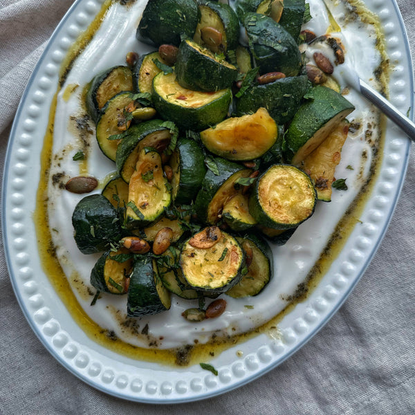 Charred Courgettes