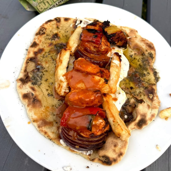 Chicken Skewer Flatbread