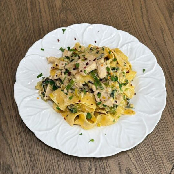 Chicken & Leek Pappardelle Pasta