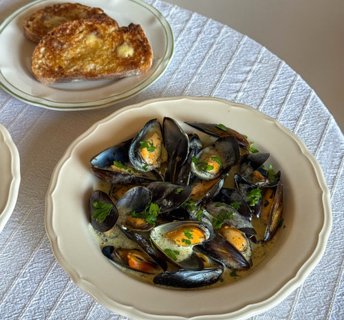 Mussels and Sourdough