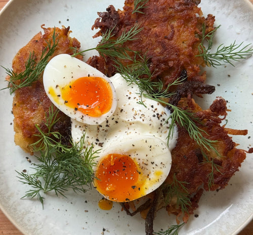 Brown Butter Pickle Latkes