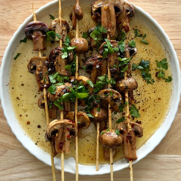 Mushroom Skewers