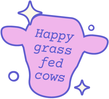 Happy grass fed cows